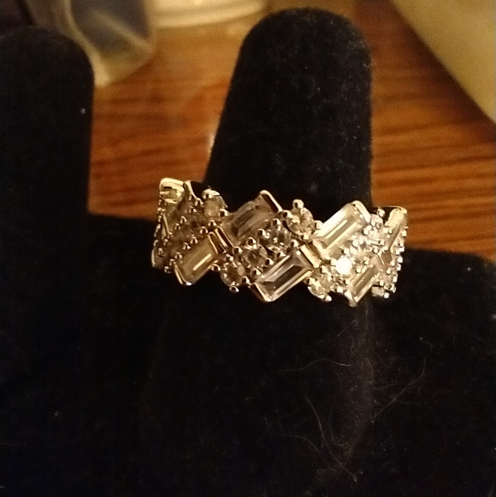 Stunning White Sapphire Band